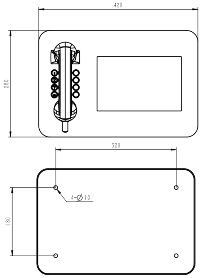 Vandal Resistant Prison Video Visitation Telephone