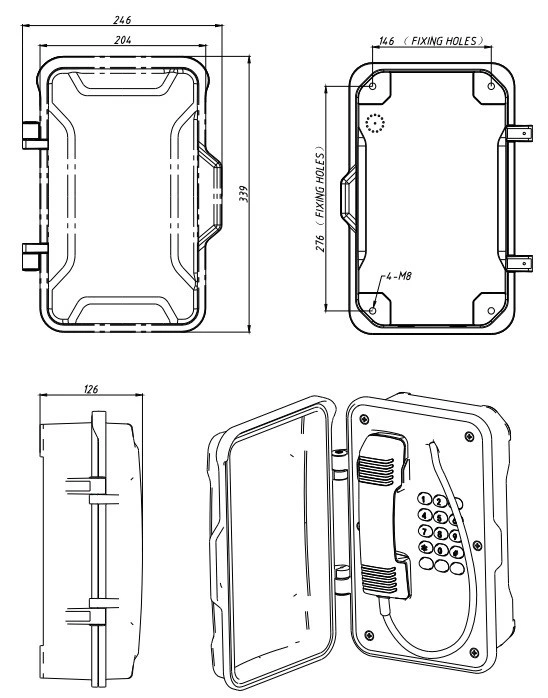 VoIP Weatherproof Telephone Manufacturer