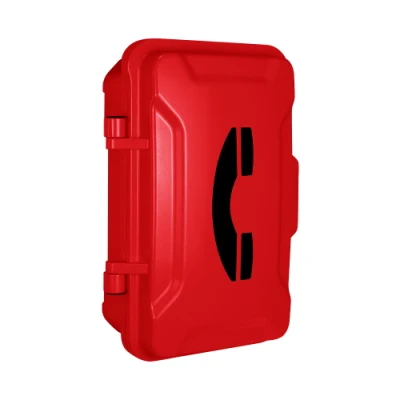 Telefono di emergenza esterno rosso, telefono impermeabile per piscina SIP per hotel