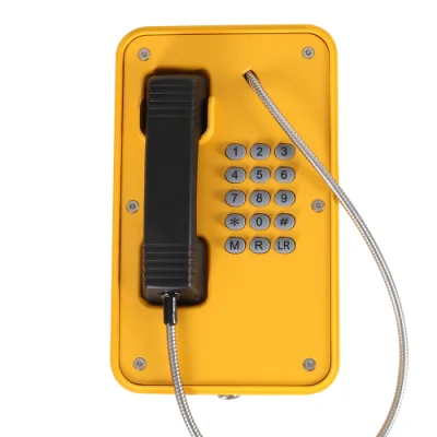 Telefono tunnel SOS in lega di alluminio, telefoni SIP/VoIP resistenti alle intemperie, telefono minerario analogico